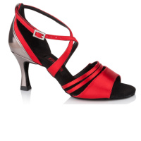 Freed Ladies Red Social/Ballroom Shoes - Aleisha