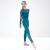 Turquoise Sequin Lace Dance Unitard