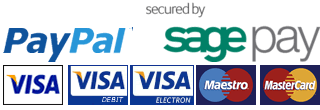Pay for your dancewear securly with SagePay or PayPal